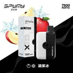 Spumy 最新產品－CLIX 7500口 換彈一次性 黑白機